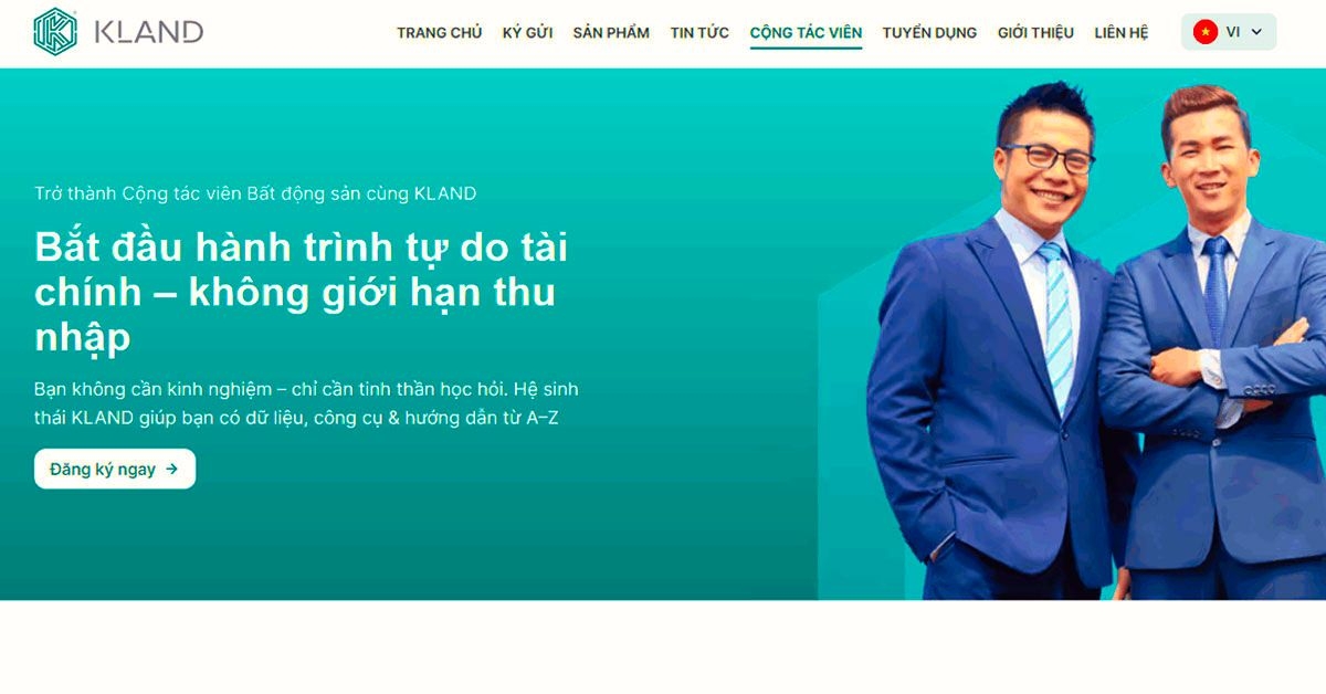 Bảng cơ chế hoa hồng tuyển cộng tác viên bất động sản Tuyên Quang tại KLand