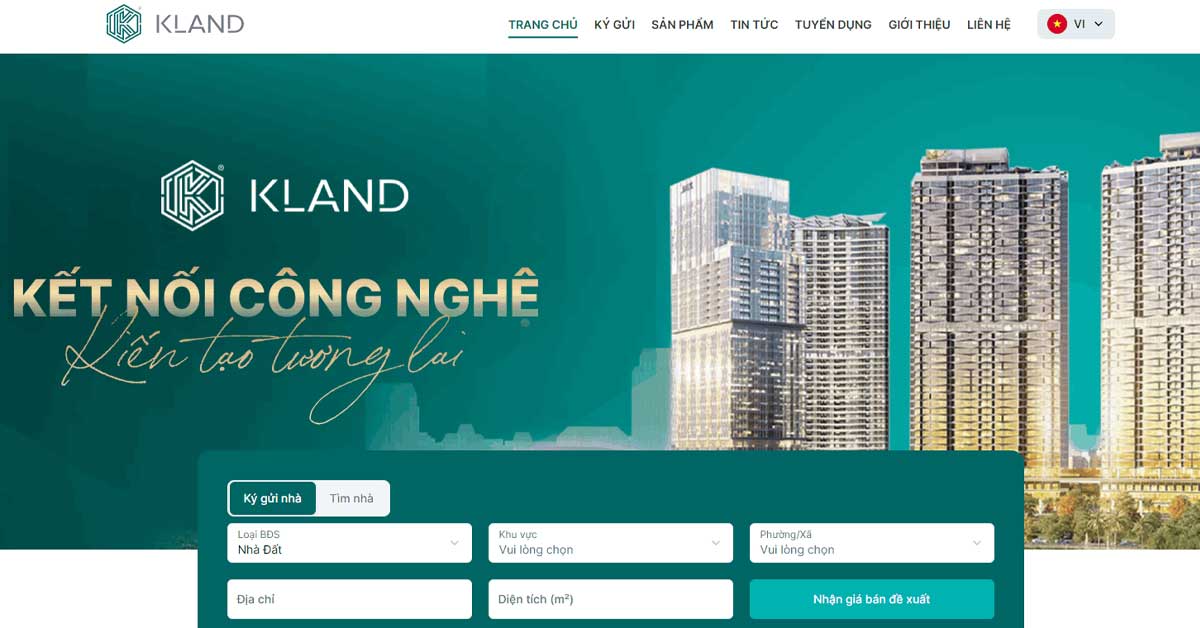 KLand – Sàn thương mại bất động sản số hóa tiên phong tại Việt Nam